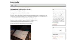Desktop Screenshot of longitude.bloggo.nu