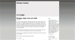 Desktop Screenshot of henkestankar.bloggo.nu