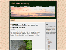 Tablet Screenshot of medminmening.bloggo.nu