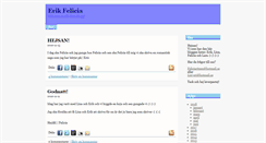 Desktop Screenshot of eriklinafelicia.bloggo.nu