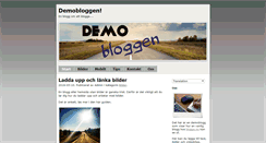 Desktop Screenshot of demo.bloggo.nu