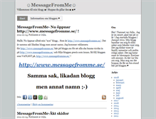 Tablet Screenshot of messagefromme.bloggo.nu