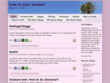 Tablet Screenshot of liveinyourdream.bloggo.nu