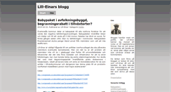 Desktop Screenshot of lill-einar.bloggo.nu