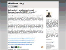 Tablet Screenshot of lill-einar.bloggo.nu