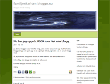 Tablet Screenshot of familjenkarlsen.bloggo.nu