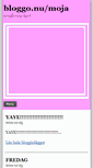 Mobile Screenshot of moja.bloggo.nu