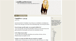 Desktop Screenshot of emiliapettersson.bloggo.nu
