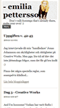 Mobile Screenshot of emiliapettersson.bloggo.nu