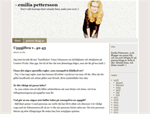 Tablet Screenshot of emiliapettersson.bloggo.nu